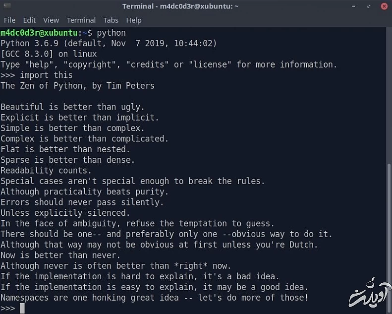 ذن پایتون zen of python